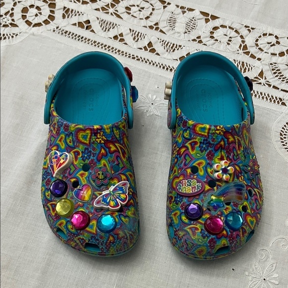 CROCS Other - 🛍️BOGO FREE CROCS  Lisa Frank hearts design size C13